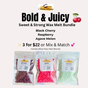 Bold & Juicy 🍒 Wax Melt Bundle | Strong Sweet Scents | 3 for $22 | Asani Beauty